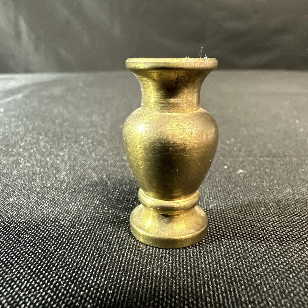 Miniature Brass Dollhouse Decor Lot 3 Squirrel Vase Candle Holder Collectibles